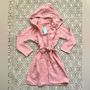 Girls pink bath robe NWT